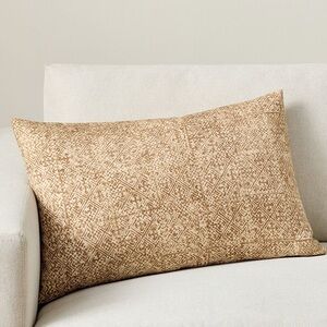 Pottery Barn Brooks Printed Lumbar Pillow in Brown 16 by 26 inches